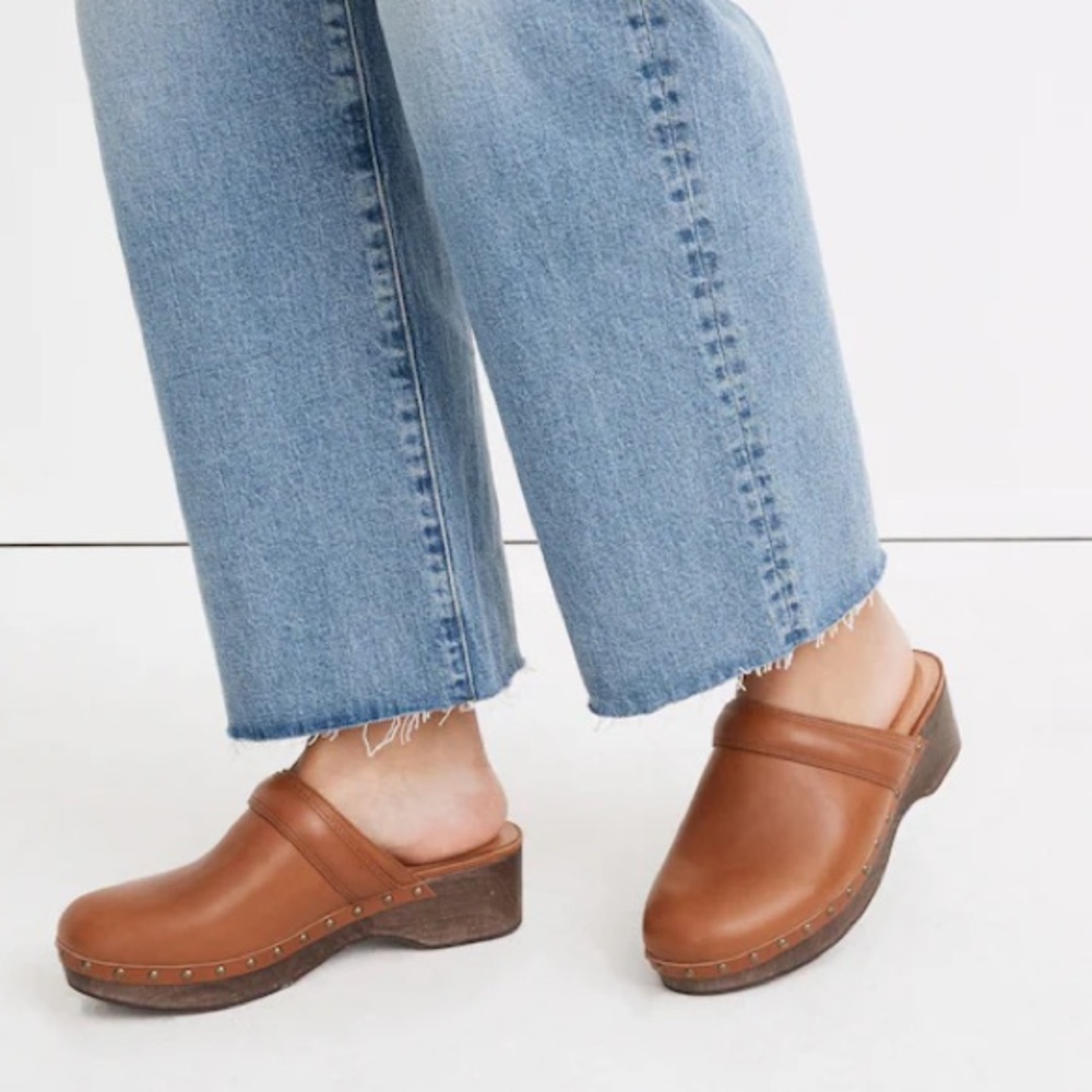 MADEWELL Cecily Clogs Saddle English Brown Shoes 9